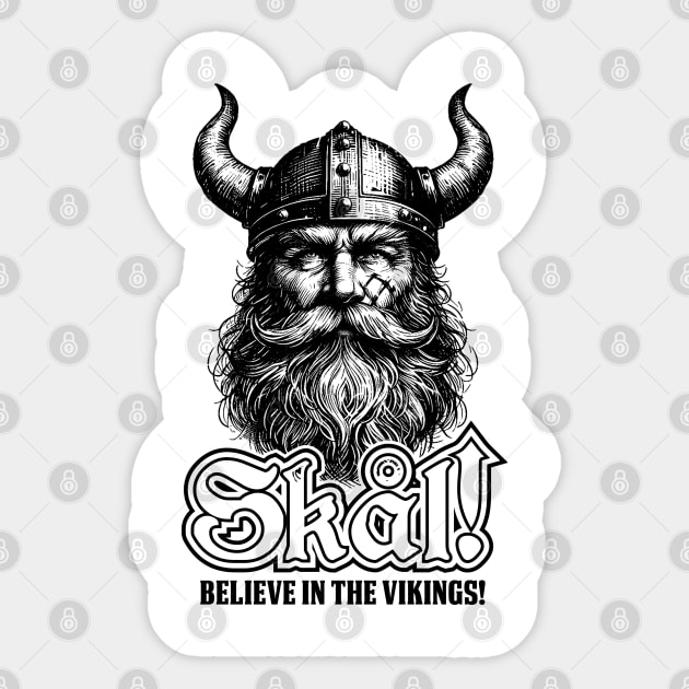 Viking Warrior Spirits | Skål! Limited Edition Sticker by VISUALUV